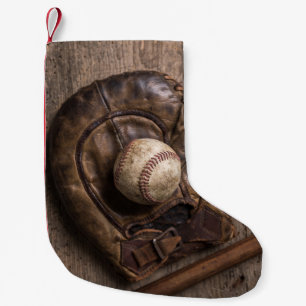 Antikes Baseballzubehör Kleiner Weihnachtsstrumpf