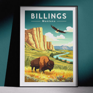 Antikes Billings Montana Poster