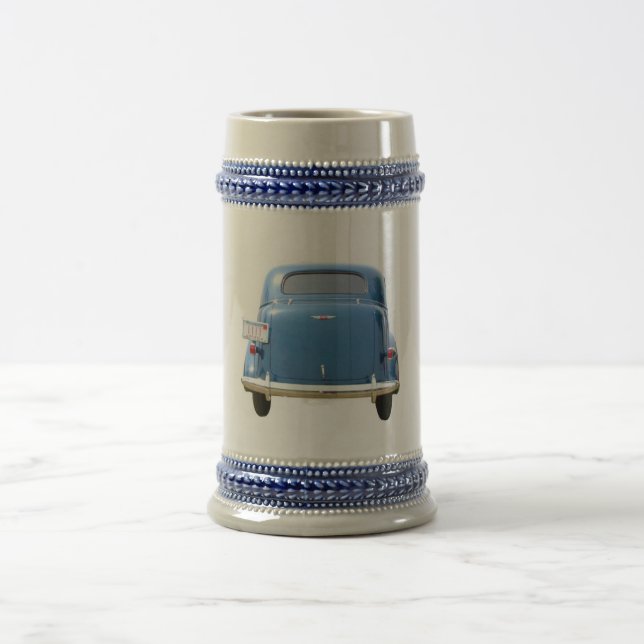 ANTIKES BLAU CHEVY Bier-Tasse ~ addieren Ihren Bierglas (Mittel)