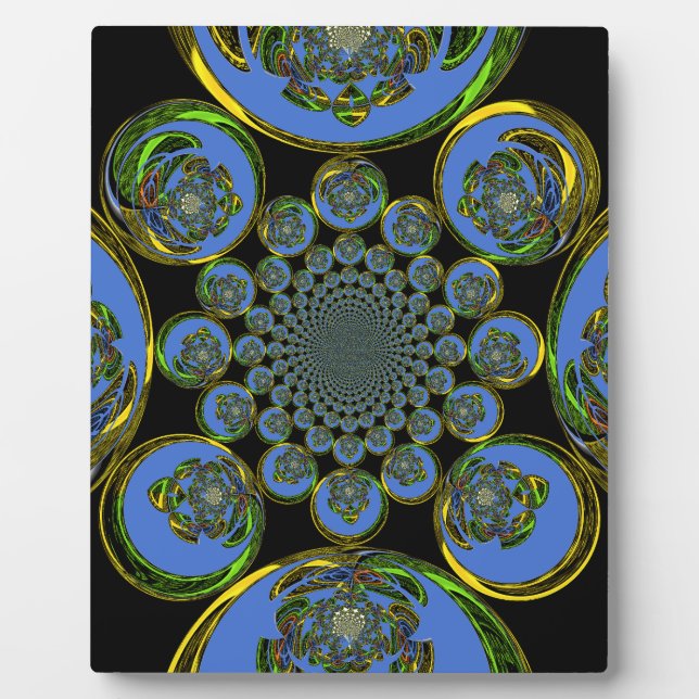 Antikes Blau Fotoplatte (Vorderseite)