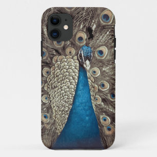 Antikes Blau Pfau Case-Mate iPhone Hülle