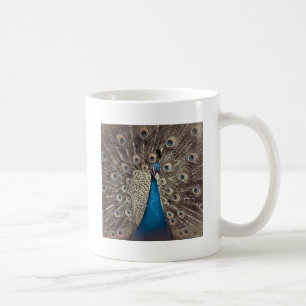 Antikes Blau Pfau Kaffeetasse