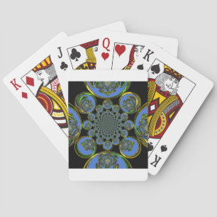 Antikes Blau Spielkarten