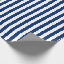 Antikes Blau-Weiß gestreiftes Geschenkpapier