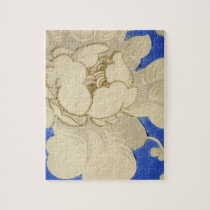 Antikes Blumen Tapetenmuster 
