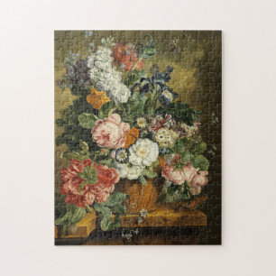 Antikes Blumenbouquet, Schmetterling & Schnecke