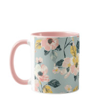 Antikes Blumencafé Tasse