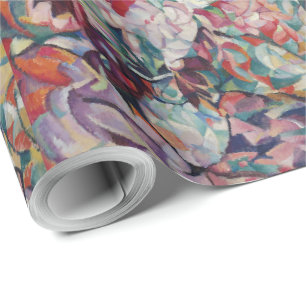 Antikes Blumenmuster Gladiole Geschenkpapier