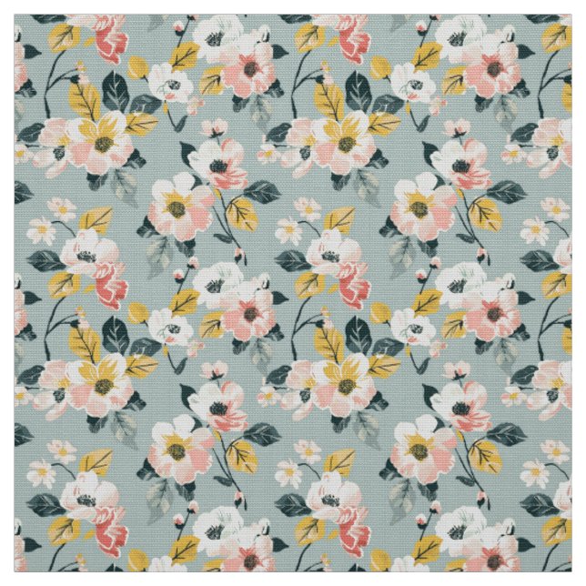 Antikes Blumenmuster-Stoff ohne Naht Stoff (Muster)