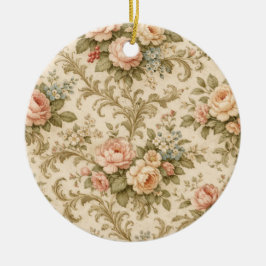 Antikes Blumenmuster Tapete Keramik Ornament