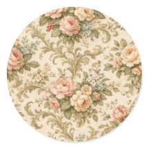 Antikes Blumenmuster Tapete