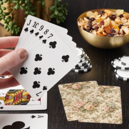 Antikes Blumenmuster Tapete Spielkarten