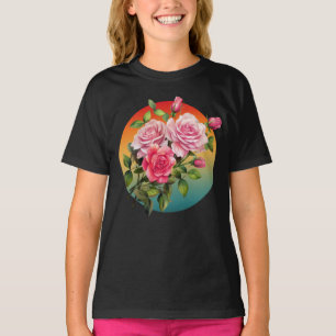 ANTIKES BLUMENROSE Blumenstrauß T-Shirt