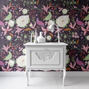 Antikes Blumenwallpaper für Home-Dekor Tapete