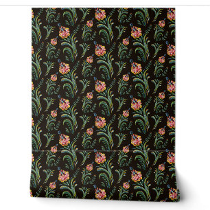 Antikes Blumenwallpaper - Klassisches Rosen-Design Tapete