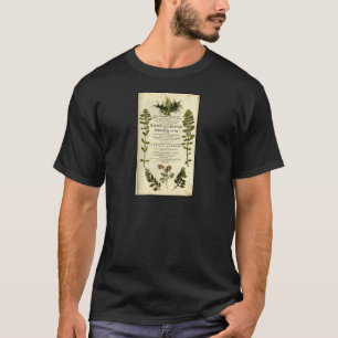 Antikes Botanik-Buchzeichen T-Shirt