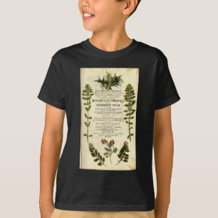 Antikes Botanik-Buchzeichen T-Shirt
