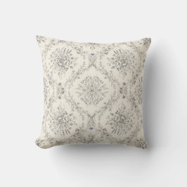 Antikes botanisches Blumengartenmuster Kissen