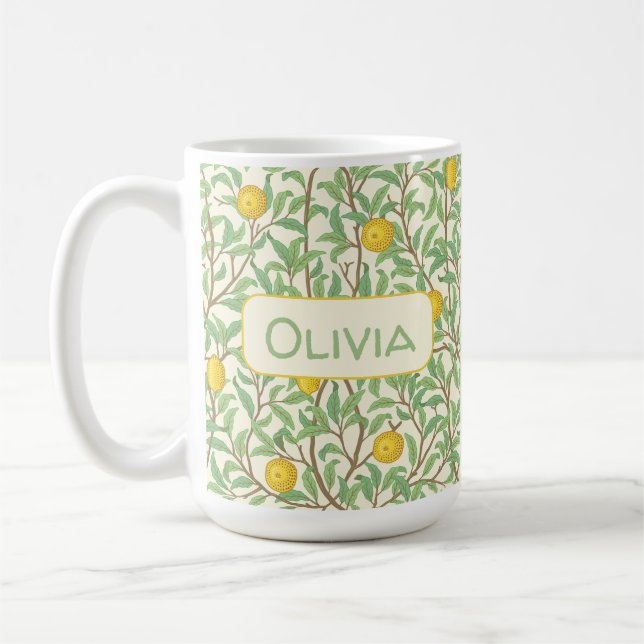 Antikes Botanisches Zitronenbaum-Muster Kaffeetasse (Links)
