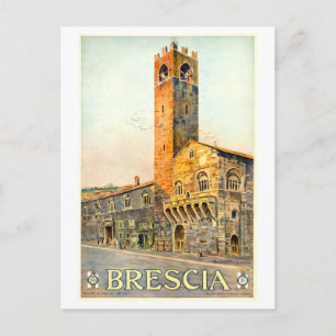 Antikes Brescia, Italien, Reiseplakat Postkarte
