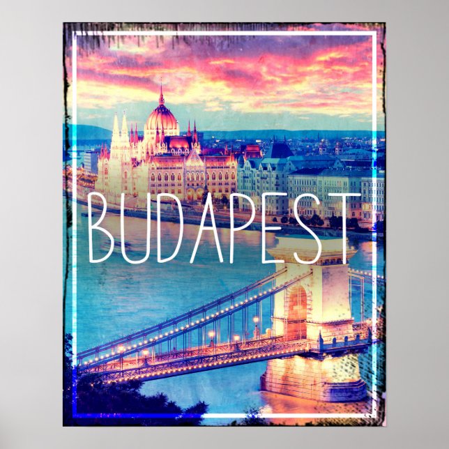 Antikes Budapest Poster (Vorne)