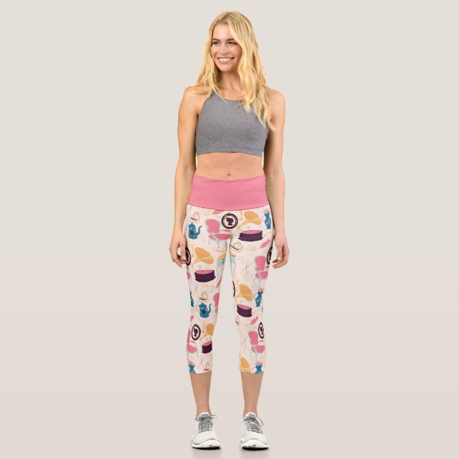 antikes Cameo-Grammophon-Phonograph viktorianisch Capri Leggings (Vorderseite)