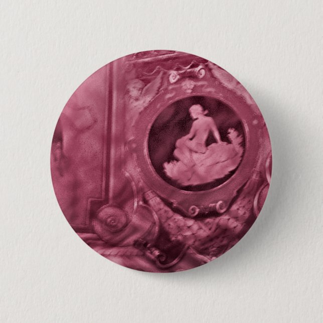Antikes Cameo-Rosa Button (Vorderseite)