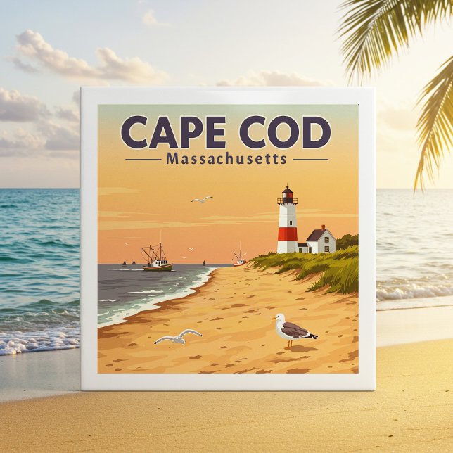 Antikes Cape Cod Massachusetts Fliese (Von Creator hochgeladen)