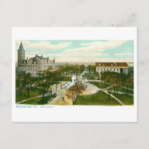 Antikes Capitol Square, Richmond, Virginia Postkarte