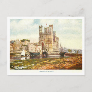 Antikes Carnarvon Castle Postkarte