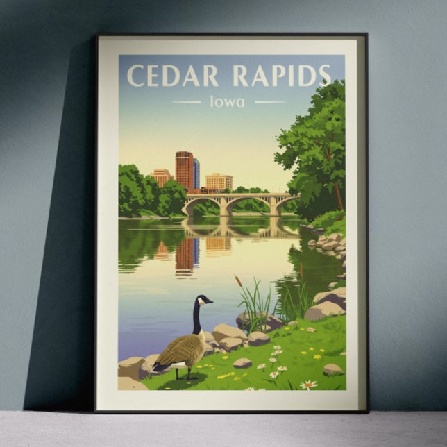 Antikes Cedar Rapids Iowa Poster (Von Creator hochgeladen)