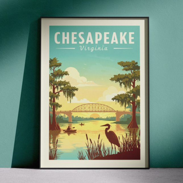 Antikes Chesapeake Virginia Poster (Von Creator hochgeladen)