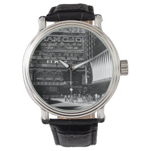 Antikes China Hongkong Straßen Stadt Armbanduhr