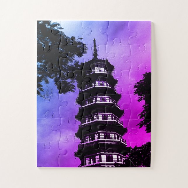 Antikes China Kanton die Blumenpagode (Vertikal)