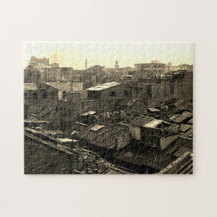 Antikes China Kanton Stadt