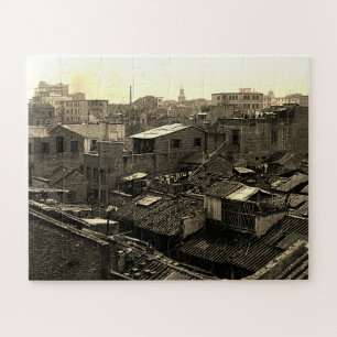 Antikes China Kanton Stadt