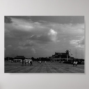 Antikes China Peking Tiananmen-Platz Poster