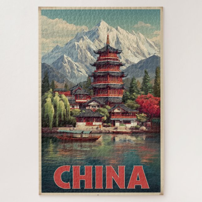 Antikes China-Puzzle (Vertikal)
