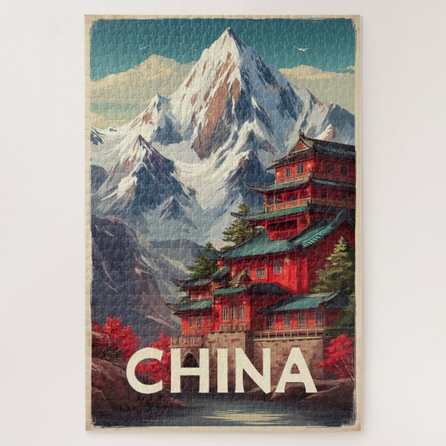 Antikes China-Puzzle (Vertikal)