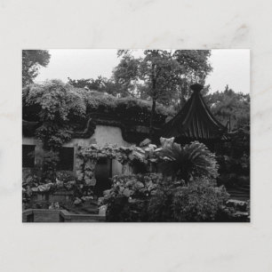 Antikes China Shanghai Yuyuan-Gartenpflanzen Postkarte