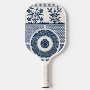 Antikes chinesisches blau-weißes Porzellanmuster Pickleball Schläger