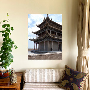 Antikes chinesisches Gebäude Poster
