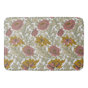 Antikes Chrysanthemen-Muster von William Morris Badematte