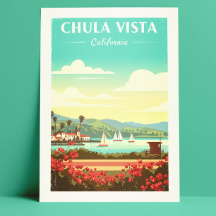 Antikes Chula Vista Kalifornien Postkarte