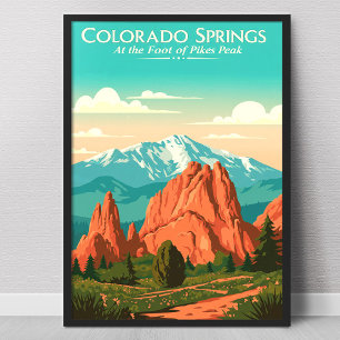 Antikes Colorado Springs Poster