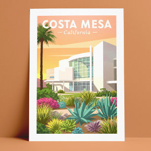 Antikes Costa Mesa Kalifornien Postkarte