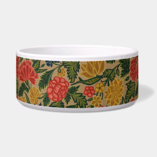 Antikes Crewel-Blumenstickereimuster Napf