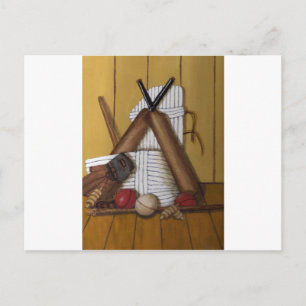 Antikes Cricket Postkarte