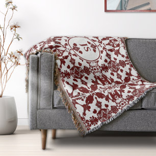 Antikes Damast-Monogramm Decke