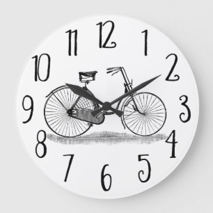 Antikes Damenfahrrad Große Wanduhr